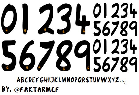 Real Madrid Number Font