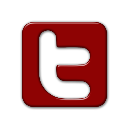 Red Facebook and Twitter Logo