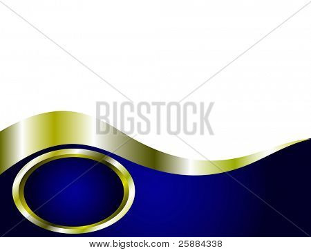 Royal Blue and Gold Background