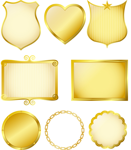 Royal Gold Vector Frames