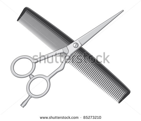 Scissors and Comb Logo