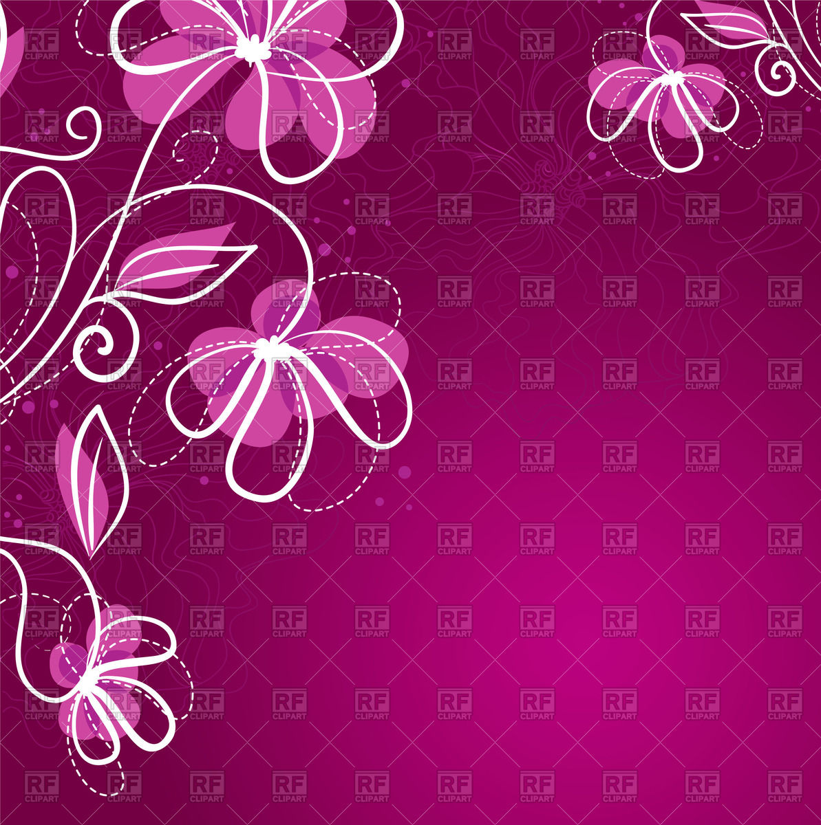 Simple Purple Flower Vector