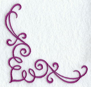 Simple Swirl Corner Border Designs