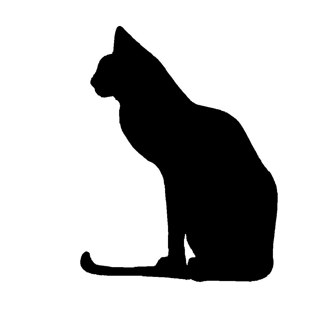 Sitting Cat Silhouette