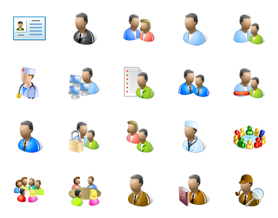 Small Group People Icons Small Group People Icons