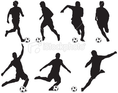 Soccer Player Clip Art Silhouettes