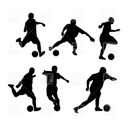 Soccer Player Silhouette Vector