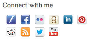 Social Media Icons Widget WordPress