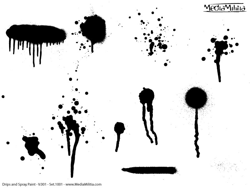 Spray-Paint Drip Vector Spray-Paint Drip Vector