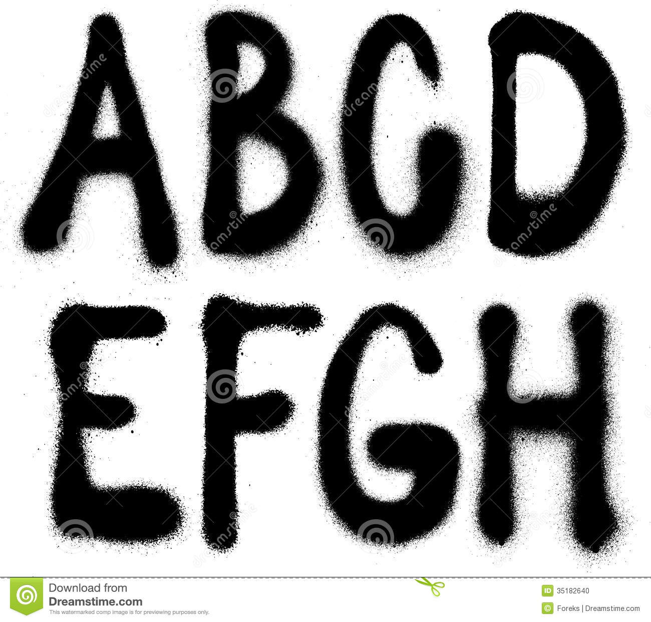 Spray-Paint Graffiti Font Styles Alphabet Spray-Paint Graffiti Font Styles Alphabet