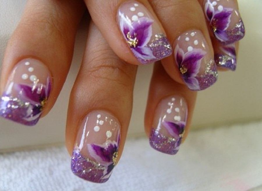 Spring Flower Nail Design Spring Flower Nail Design