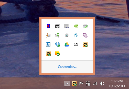 System Tray Windows 8.1 System Tray Windows 8.1