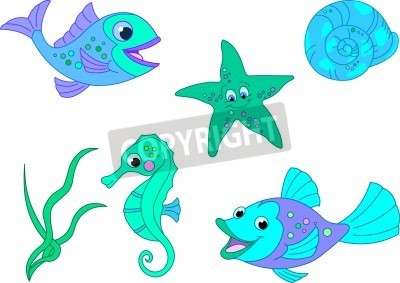 Under the Sea Cartoon Fish