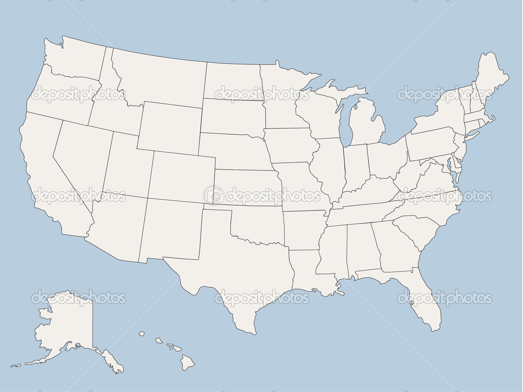 United States Map Vector