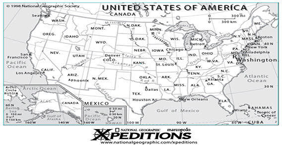 USA Map Vector Free