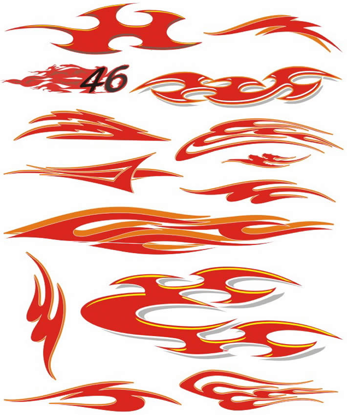 Vector Flame Clip Art
