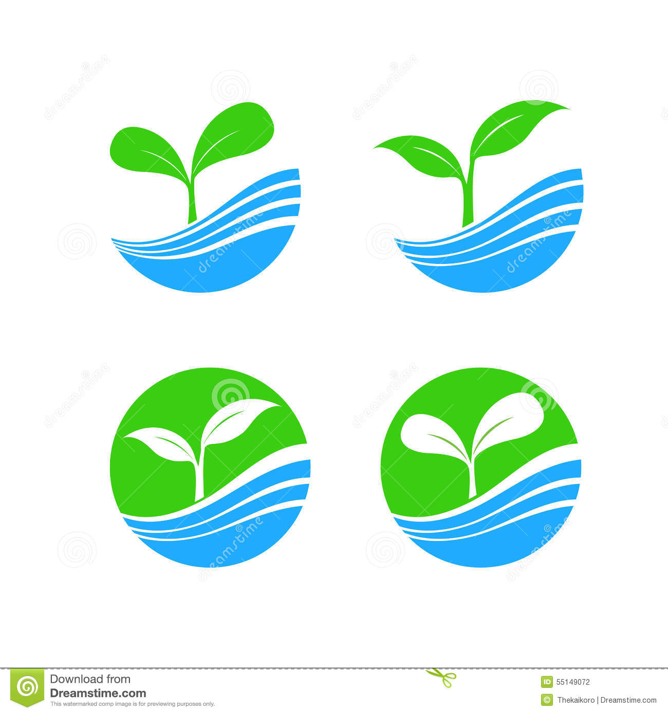 Water Element Symbol Circle S