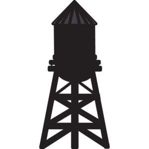 Water Tower Vector Art