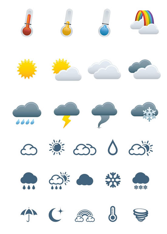 Weather Forecast Icons Weather Forecast Icons
