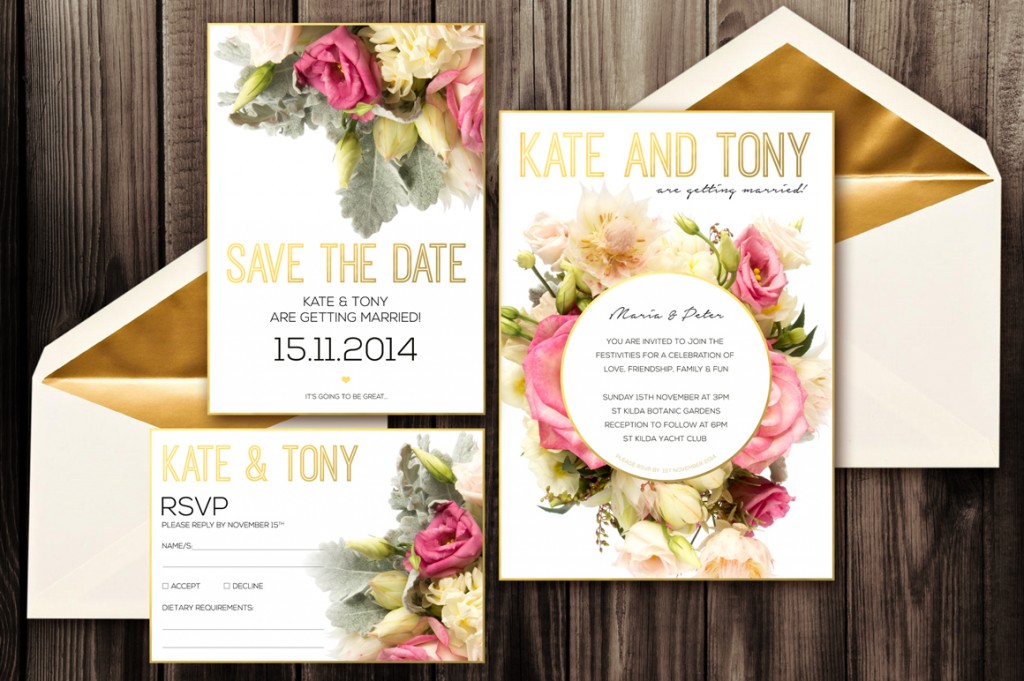 Wedding Invitation PSD Templates