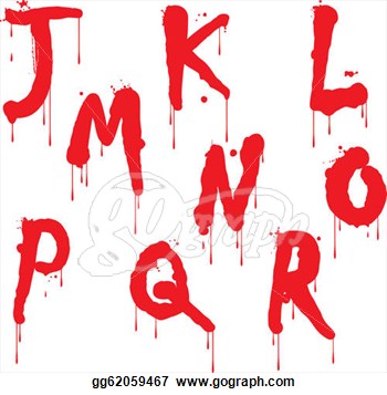 Wet Paint Dripping Letter Font Wet Paint Dripping Letter Font