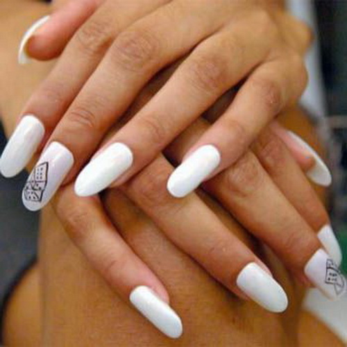 White Nail Design Idea