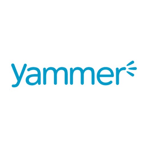 White Yammer Logo Vector