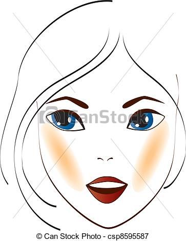 Woman Face Vector Art Woman Face Vector Art