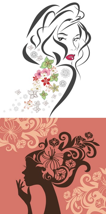 Woman Flower Vector
