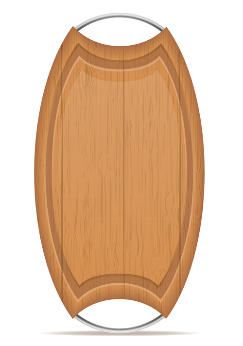 Wooden Cutting Board Vector