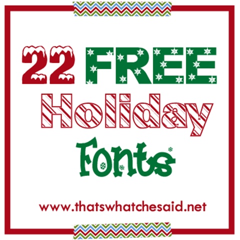 22 Free Holiday Fonts