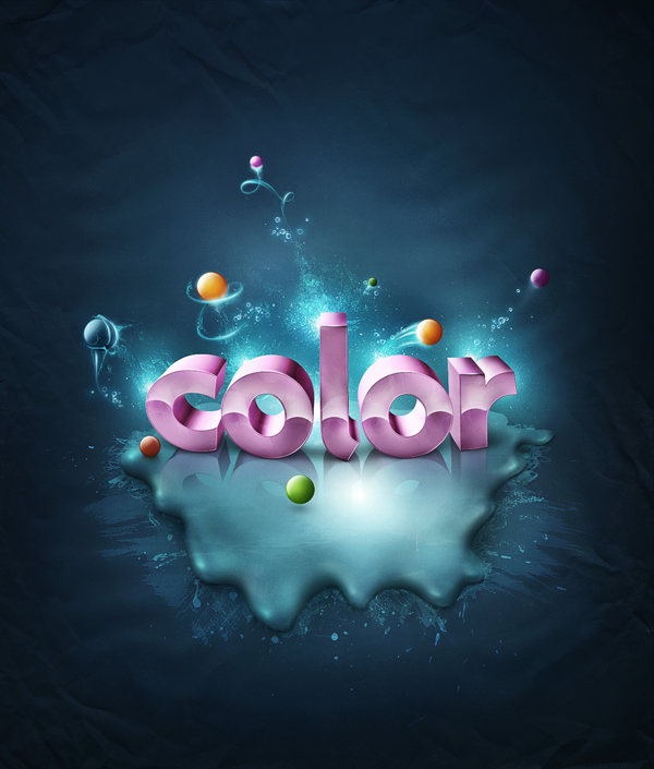 3D Text Effect Tutorials Photoshop