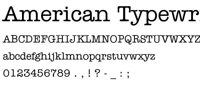 american typewriter font adobe illustrator