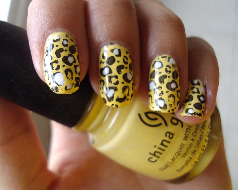 Animal Print Nail Art Design