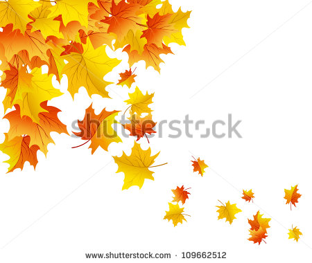 Autumn Leaves Falling Vector Illustration