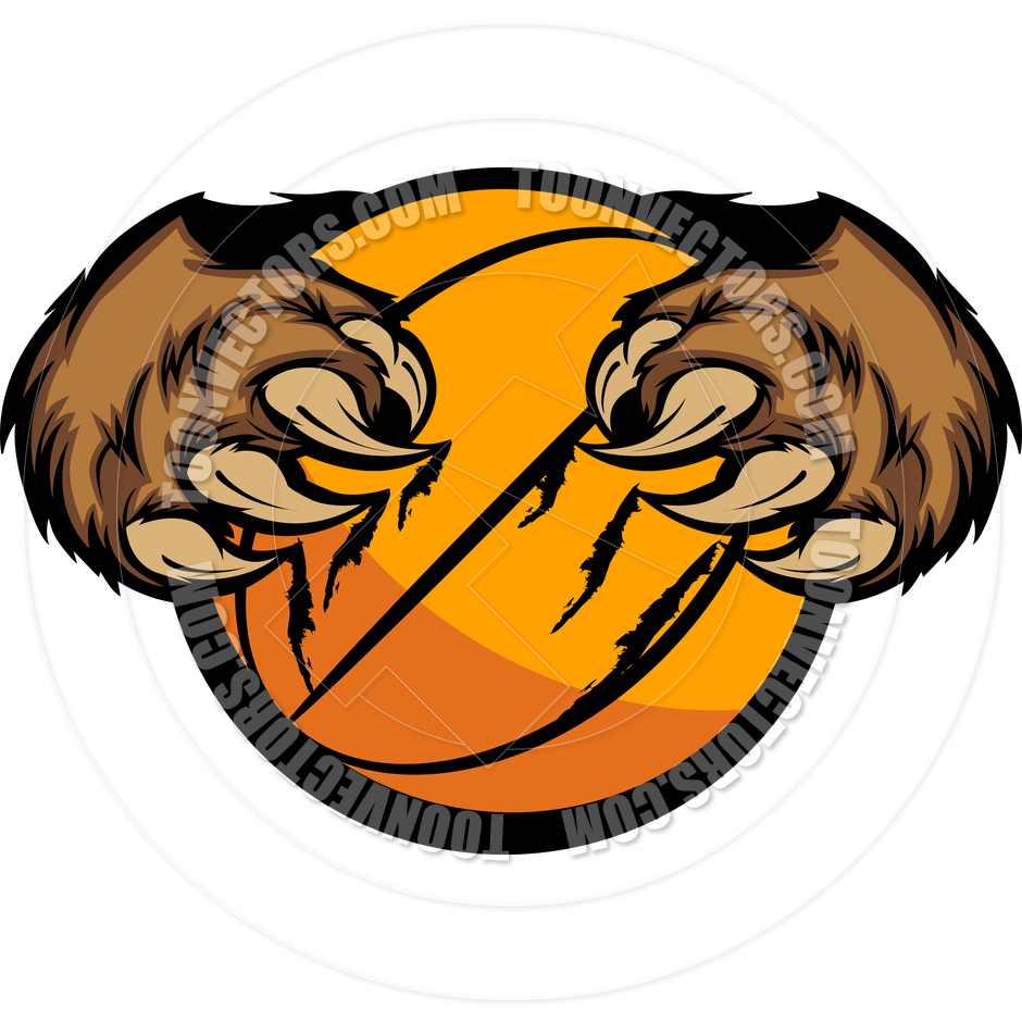 Bear Claw Clip Art Basketball