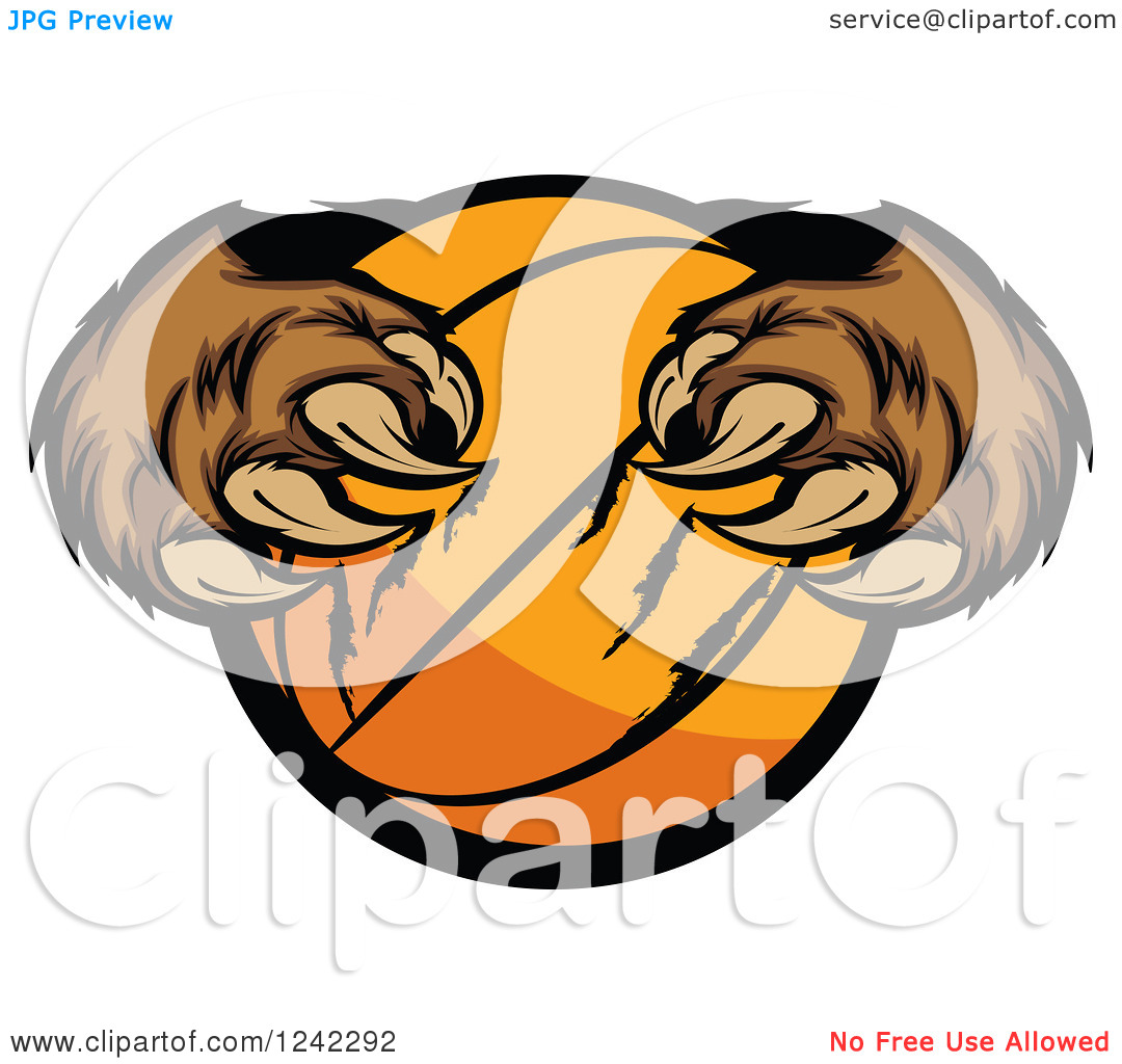 Bear Claw Clip Art Basketball