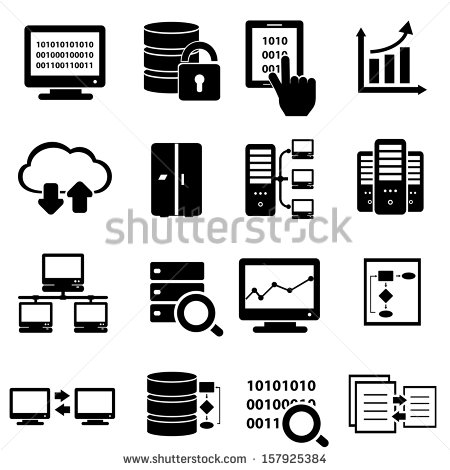 Big Data Vector Icons Big Data Vector Icons