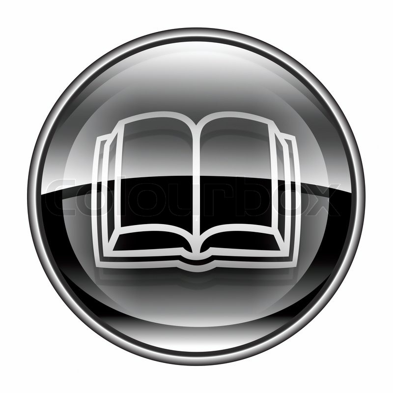 Black and White Book Icon