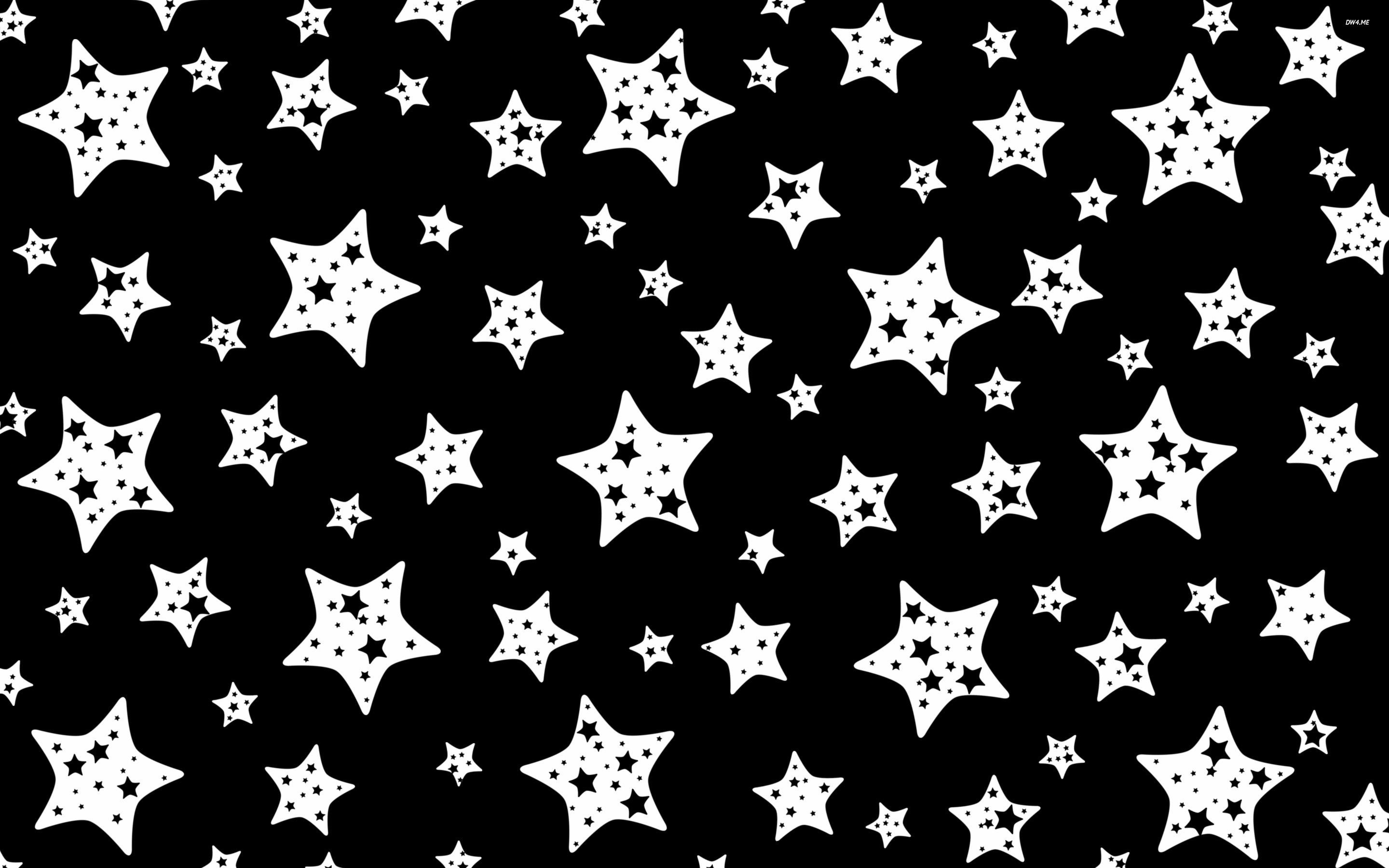 Black and White Star Pattern