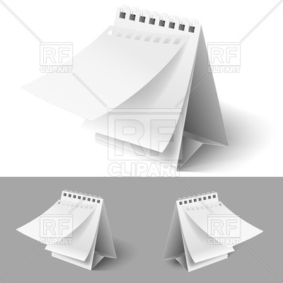 Blank Flip Calendar Clip Art