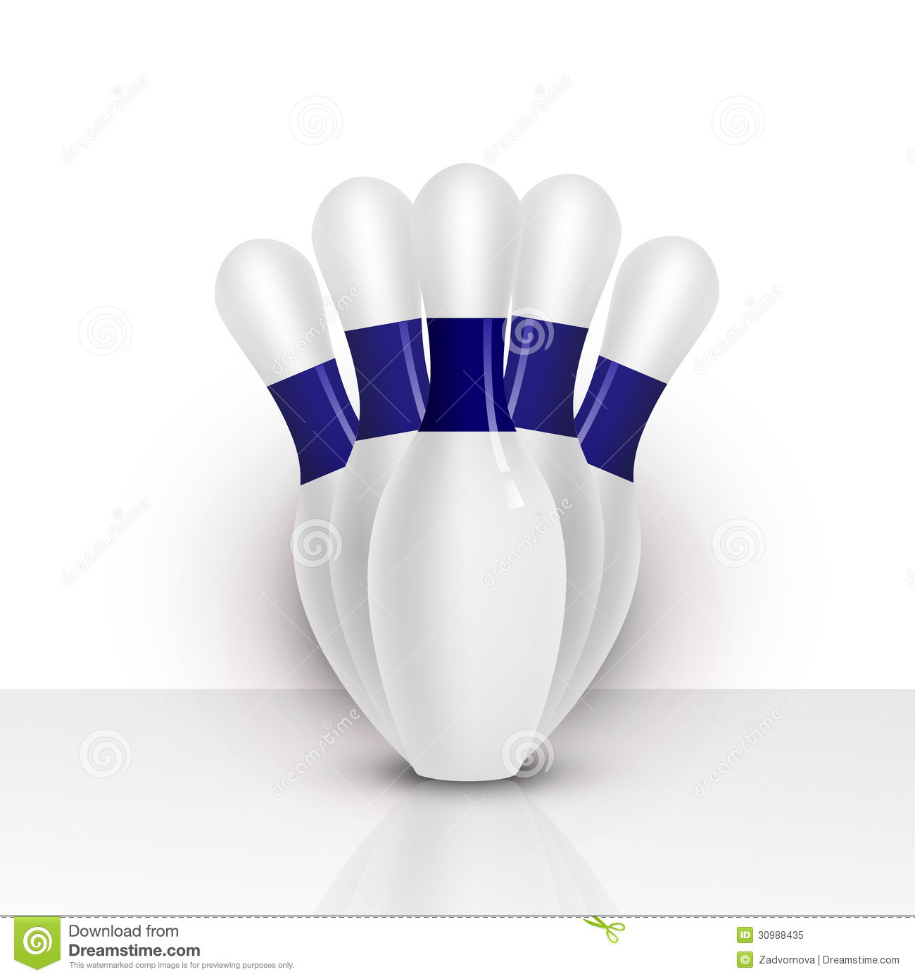 Bowling Pin Vector