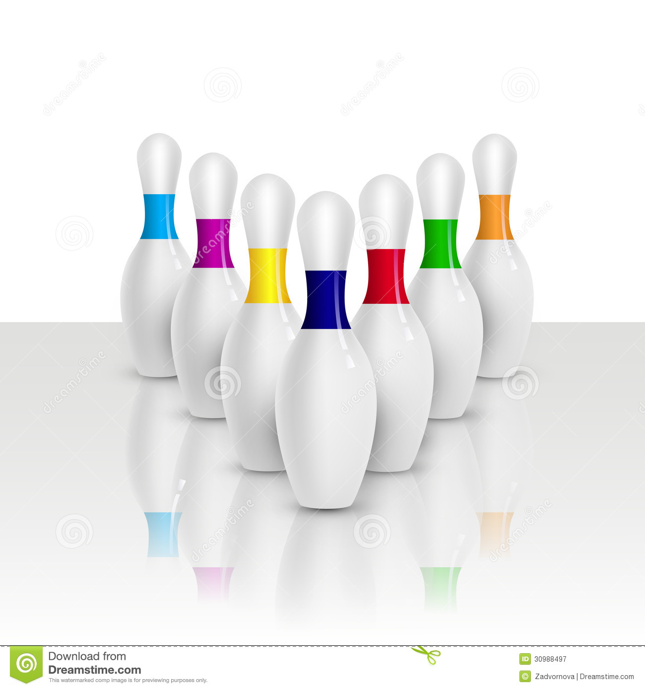 Bowling Pin Vector