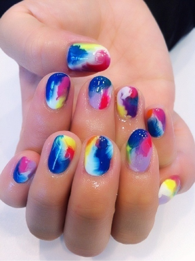 Bright Color Nail Designs