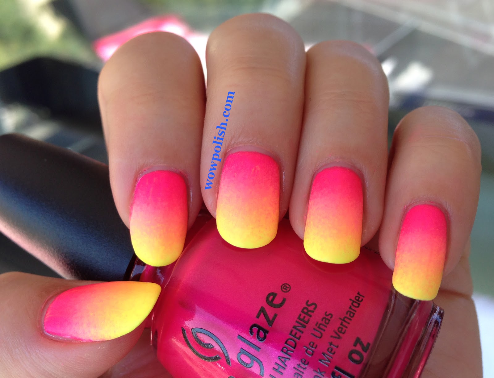 Bright Neon Pink Nail Polish