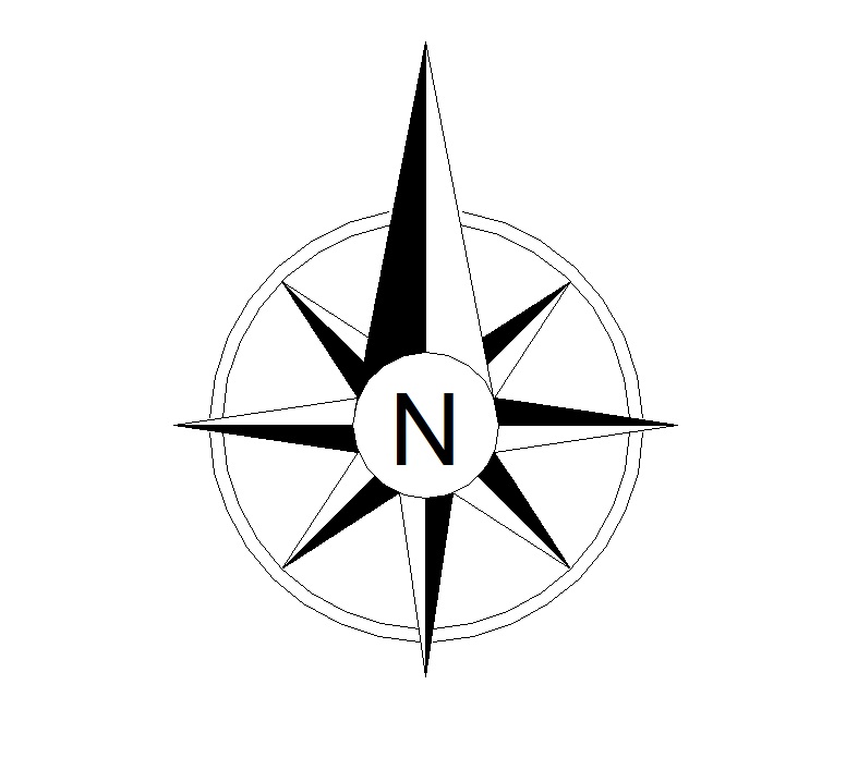 CAD North Arrow Symbols