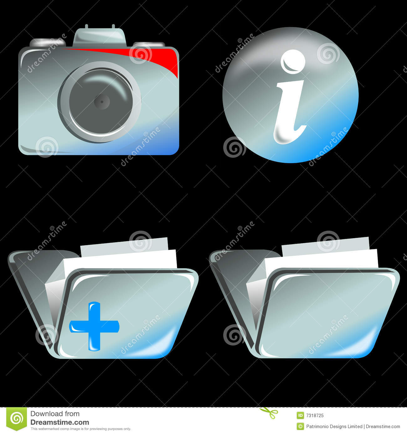 Camera Icon Black Background