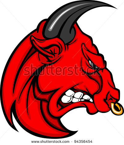 Cartoon Bull Mascot