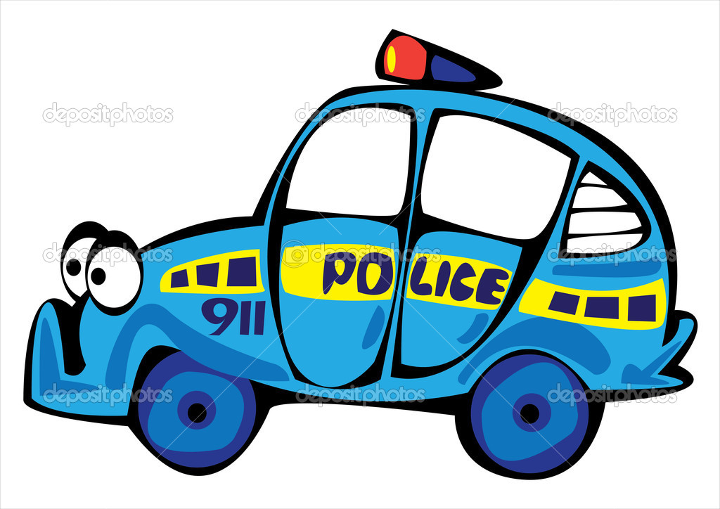 Cartoon Police Car