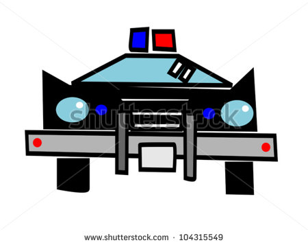 Cartoon Police Car